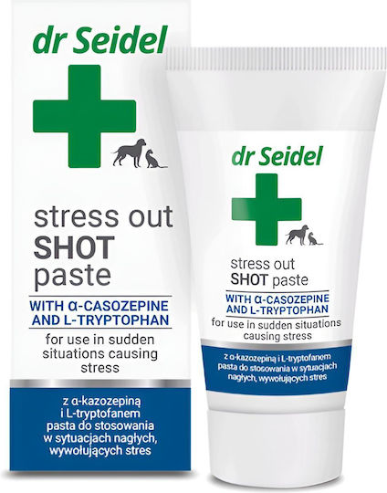 Dr Seidel Stress Out Shot Συμπλήρωμα Διατροφής Σκύλου Γάτας Στρες Κροτοφοβία Πάστα 30γρ