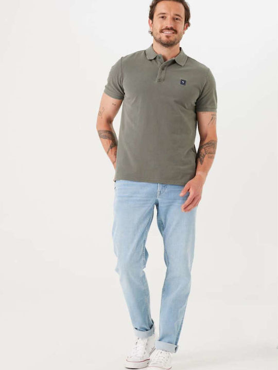 Garcia Men's Short Sleeve Blouse Polo Grey