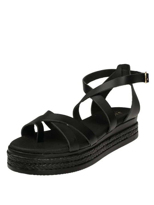 J&C Flatforms Women's Sandals Black