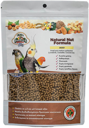 Evia Parrots Formula Συμπλήρωμα Διατροφής Παπαγάλους 500gr Ep-3275