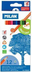 Milan Buntstifte 12 Farben Dreikant Milan 0728312 Milan