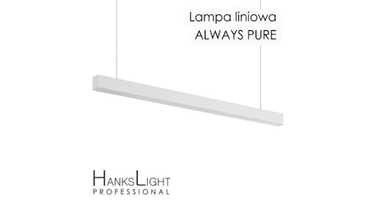 Hankslight Commercial Linear LED Ceiling Light 36W Natural White 120cm