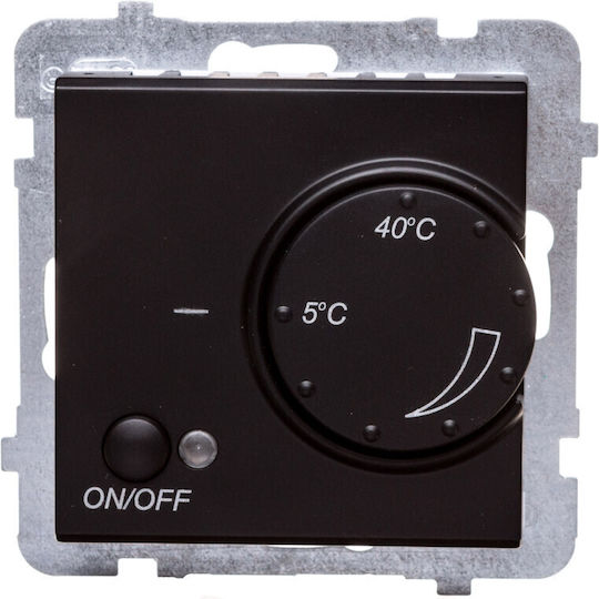Temperature Controller Sonata Black Metal Floor Sensor Rtp-1r M 33