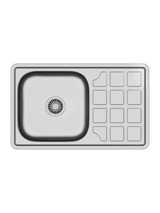 Steiner Drop-In Chiuvetă Oțel inoxidabil LxW Gri 5903242533525