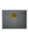 Quadron Drop-In Chiuvetă din Granit Sintetic L55xW42cm Argintiu