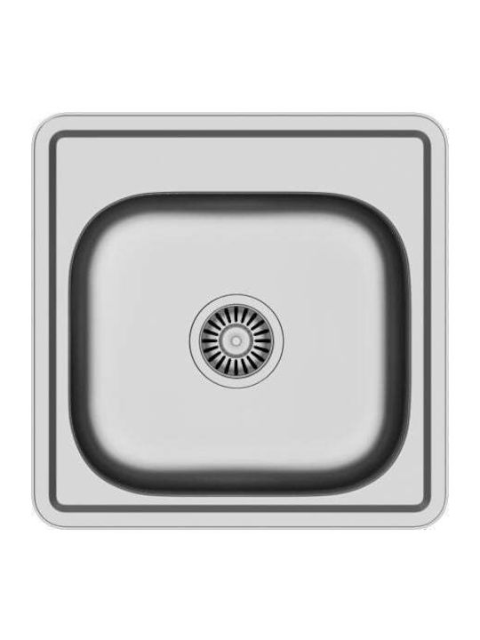 Steiner Drop-In Chiuvetă Oțel inoxidabil LxW Gri 5903242533471