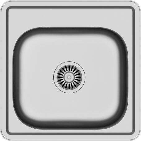 Steiner Drop-In Chiuvetă Oțel inoxidabil LxW Gri 5903242533471