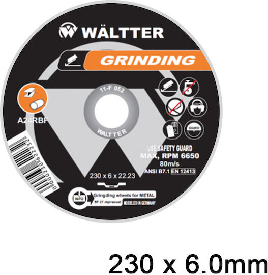 Walter 230x6.0mm Waltter Grinding Disc 230mm