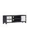 TV-Ständer Grau/Weiß M120xT30xH40cm