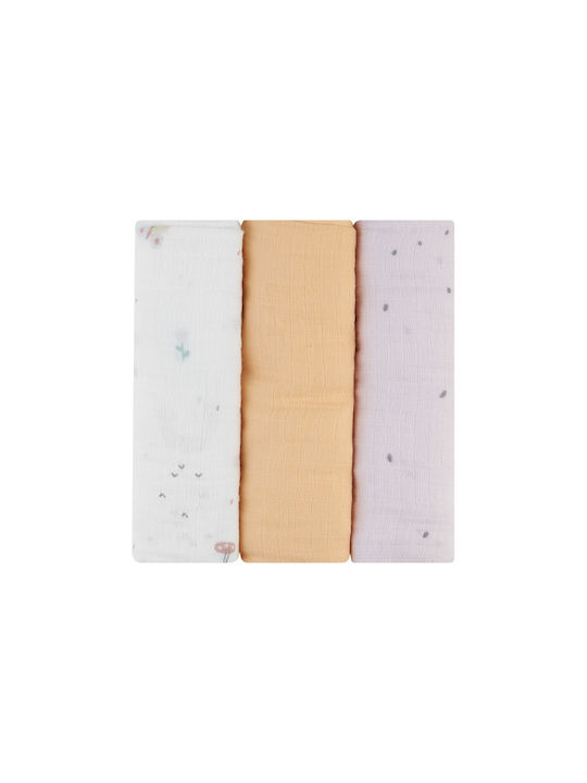 Kikka Boo Swaddle Blanket 75x75cm 3 Pieces