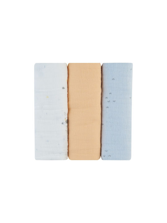 Kikka Boo Stripy Friends Muslin Swaddle Wraps M...