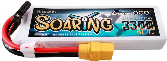 Gens Ace G-tech Soaring 3300mah 11.1v 30c 3s1p Lipo Батерия Xt90 Щепсел