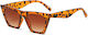 Techsuit Damen Sonnenbrille mit Braun Gestell und Braun Linse