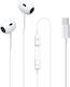 Remax Rm-570a Handsfree cu două căști cu mufă USB-C Alb