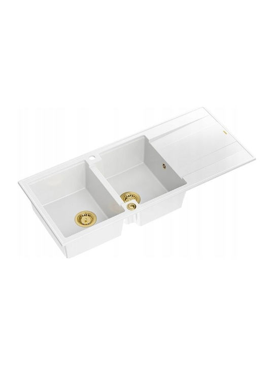 GraniteQ Evan 121 Drop-In Sink Synthetic Granit...