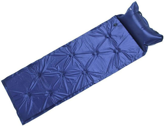Self-Inflating Single Camping Sleeping Mat 182x58cm Thickness 3cm in Blue color