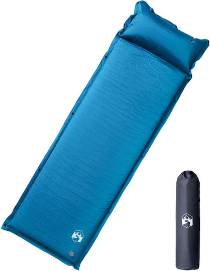 vidaXL Selbstaufblasend Einzeln Camping Schlafmatte 195x64cm Dicke 4.5cm in Turquoise Farbe { pn }}