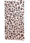 Beach Towel Leopard Print 70cm-140cm Brown