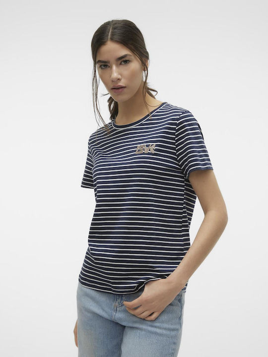 Vero Moda Women's T-shirt Navy Blazer