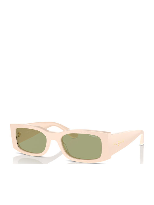 Vogue Women's Sunglasses with Beige Plastic Frame and Green Lens VO5584S 316482