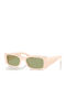 Vogue Women's Sunglasses with Beige Plastic Frame and Green Lens VO5584S 316482