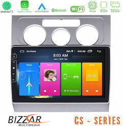 Bizzar Car-Audiosystem für Volkswagen Touran 2003-2011 (Bluetooth/USB/WiFi/GPS/Apple-Carplay/Android-Auto) mit Touchscreen 10"