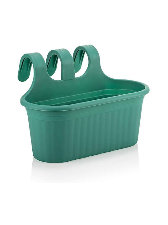 Serinova Planter Box Plastic Green 38.2x26.7x25.3cm.