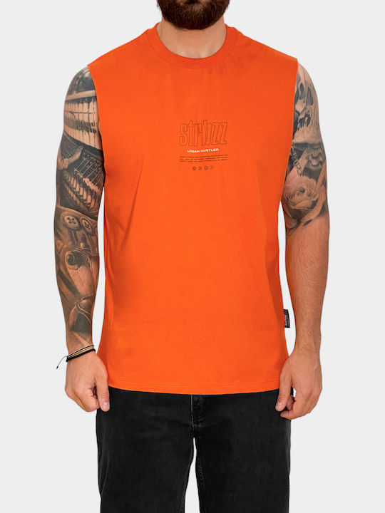 3Guys Ανδρική Μπλούζα Αμάνικη Πορτοκαλί