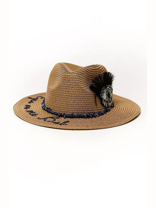 BSB Γυναικείο Ψάθινο Καπέλο Μπεζ