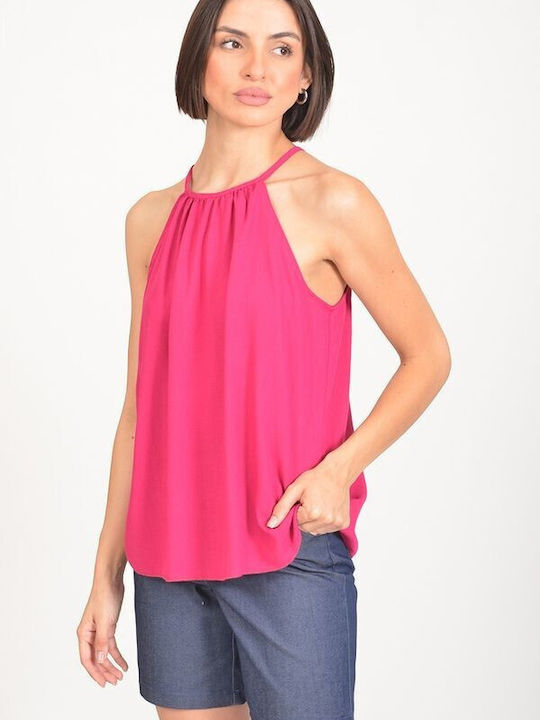 Tweet With Love Damen Bluse Fuchsia