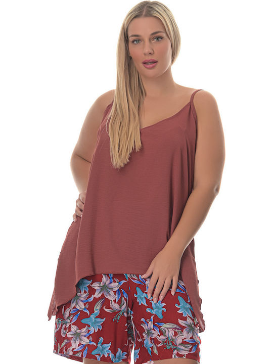 Honey Plus Size Women's Blouse with Straps & V ...