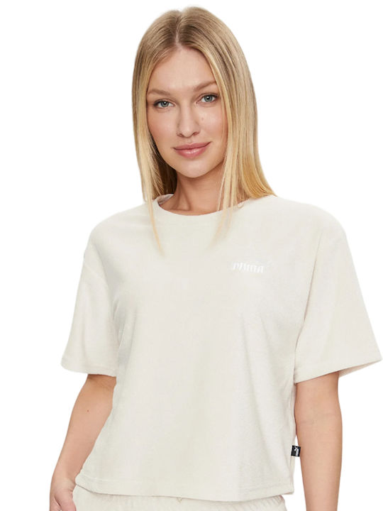 Puma Women's Crop T-shirt Beige