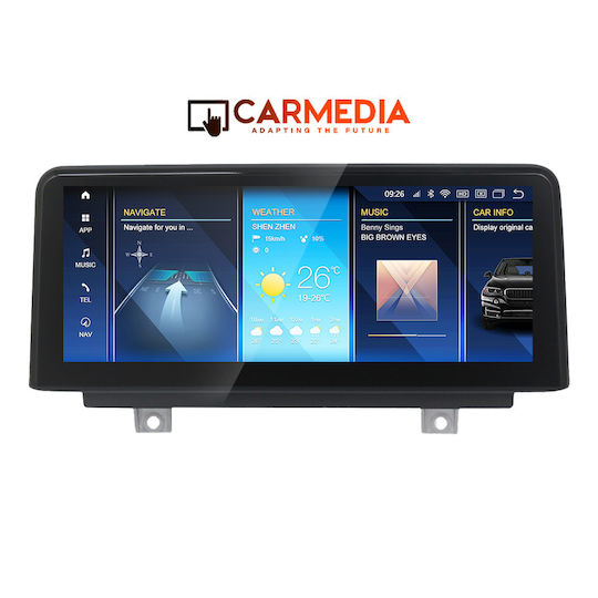 Carmedia Ηχοσύστημα Αυτοκινήτου 2 DIN (Bluetooth/USB/AUX/WiFi/GPS/Apple-Carplay/Android-Auto) με Οθόνη Αφής 10.25"