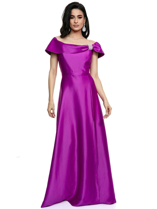 RichgirlBoudoir Rochie pentru Nuntă / Botez Satin Violet