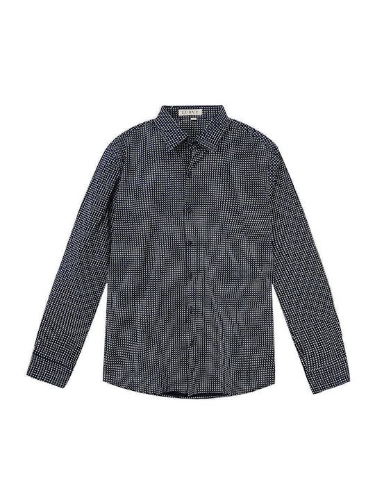 Ustyle Langärmlig Baumwolle Hemd Blue