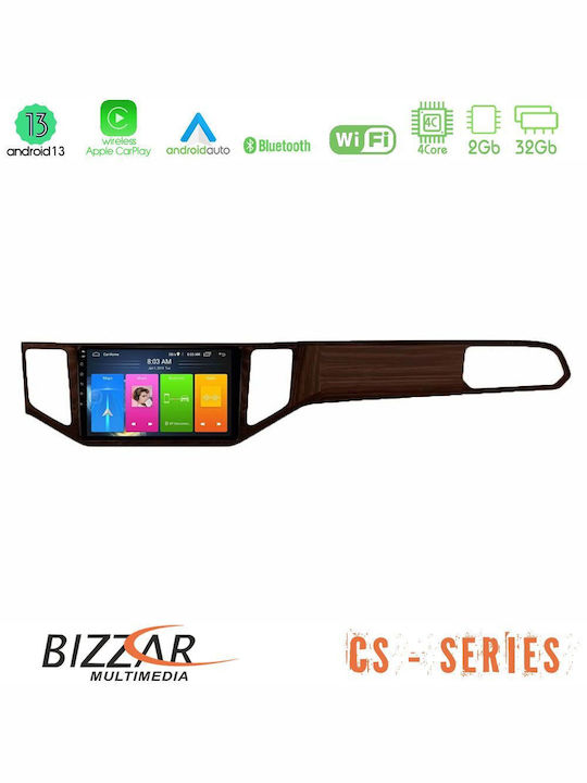Bizzar Автомобилна Аудио Система 2DIN (Блутут/USB/WiFi/GPS/Apple-Carplay/Android-Auto) с Тъчскрийн 9"