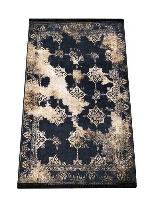 Rug Rectangular Black&gold