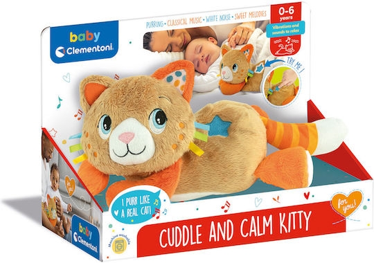 Baby Clementoni Animal Kitty, Relax & Calm made of Fabric with Music and Sounds for 0++ Months