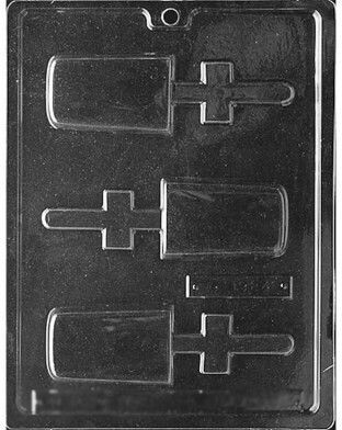 Plastic Ice Cream & Ice Lolly Baking Pan Mold Popsicles Classic 6.99x6.99x4.45cm