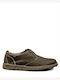 Men's Leather Casual Shoes Haki