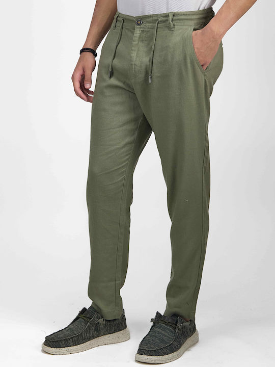 Biston Men's Trousers in Regular Fit Haki