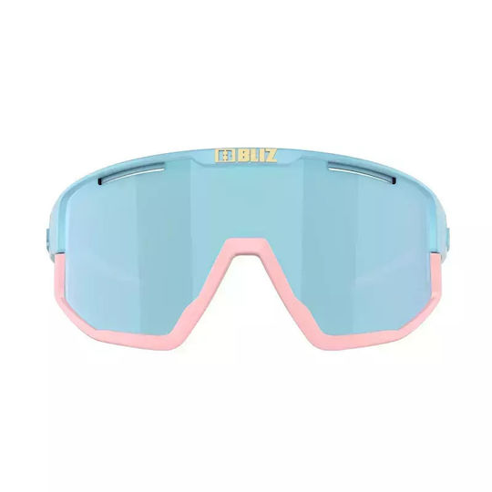 Bliz Γυαλιά Ποδηλασίας Fusion Smoke-Ice Blue με Γαλάζιο Σκελετό και Καθρέπτη Φακούς
