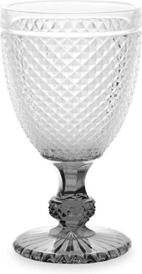 Atmosphera Diamond Ποτήρι Νερού από Γυαλί σε Γκρι Χρώμα