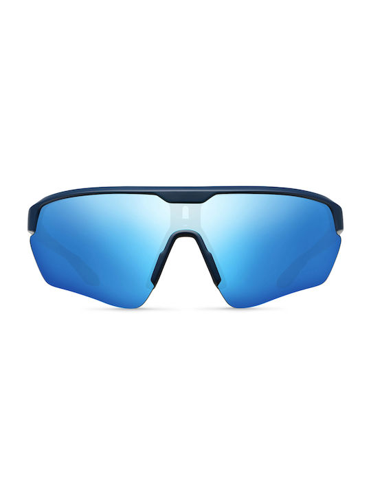 Meller Ochelari de soare cu Albastru marin Din plastic Rame și Polarizate Lentilă LL-NAVYBLUES