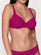 Luna Underwire Bikini Bra with Adjustable Straps Purple