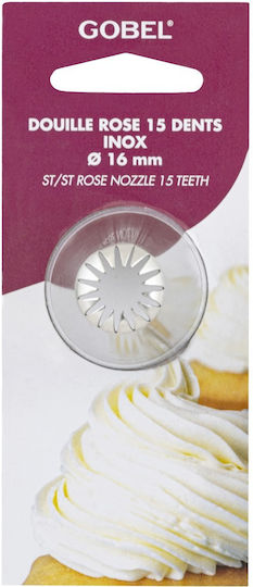 Gobel Μύτη για Κορνέ Ζαχαροπλαστικής Inox 1.6cm LT.GLRO16-C