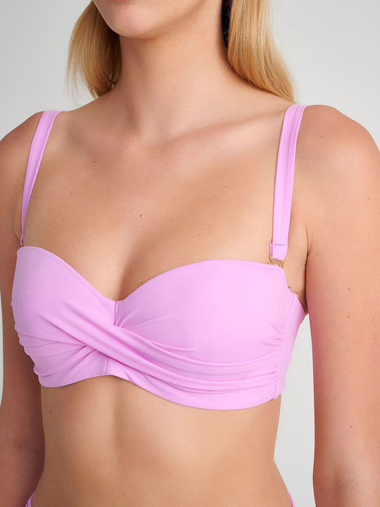 SugarFree Underwire Strapless Bikini with Detac...