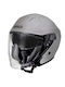 Garibaldi G40 Matt Platinum Κράνος Μηχανής Jet ECE 22.06 1300gr με Sunvisor