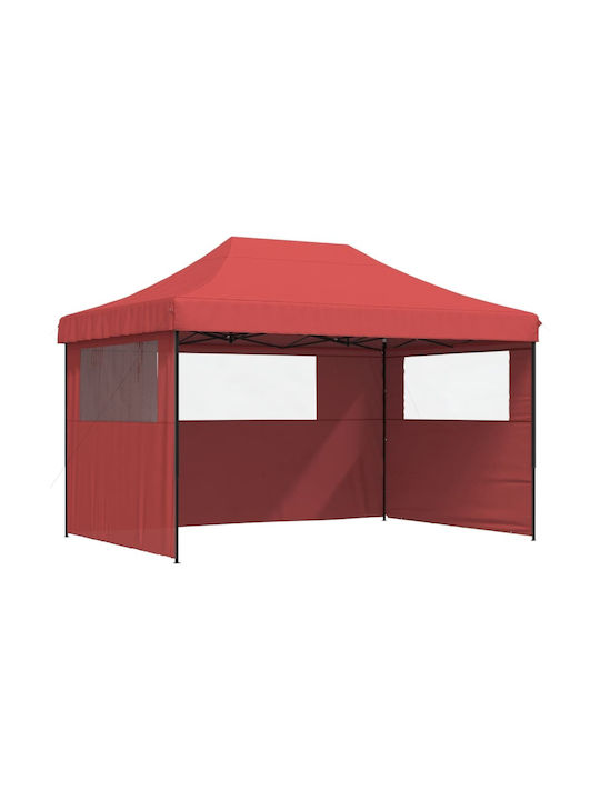 vidaXL Faltbarer Pavillon Garten Burgundisch 4....