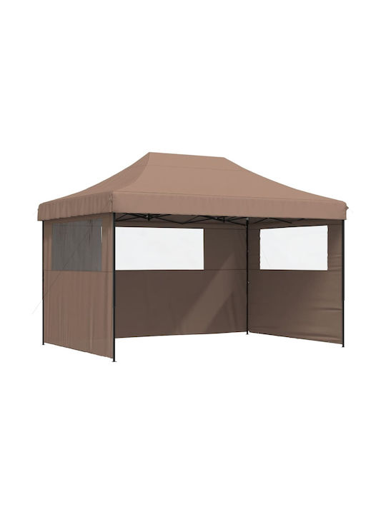 vidaXL Garden Freestanding Gazebo Brown 4.1x2.79cm